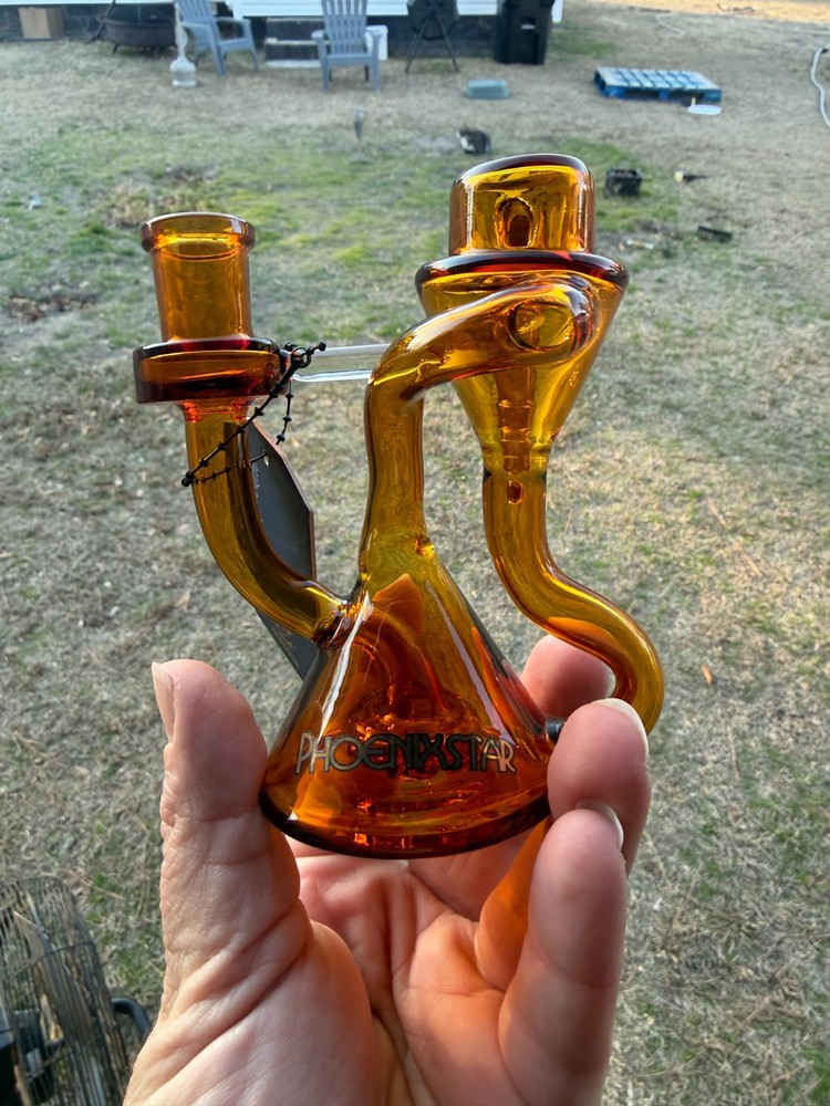 Ash Catcher 14mm 90 Degree Phoenix Star Recycler Ash Klein Loop