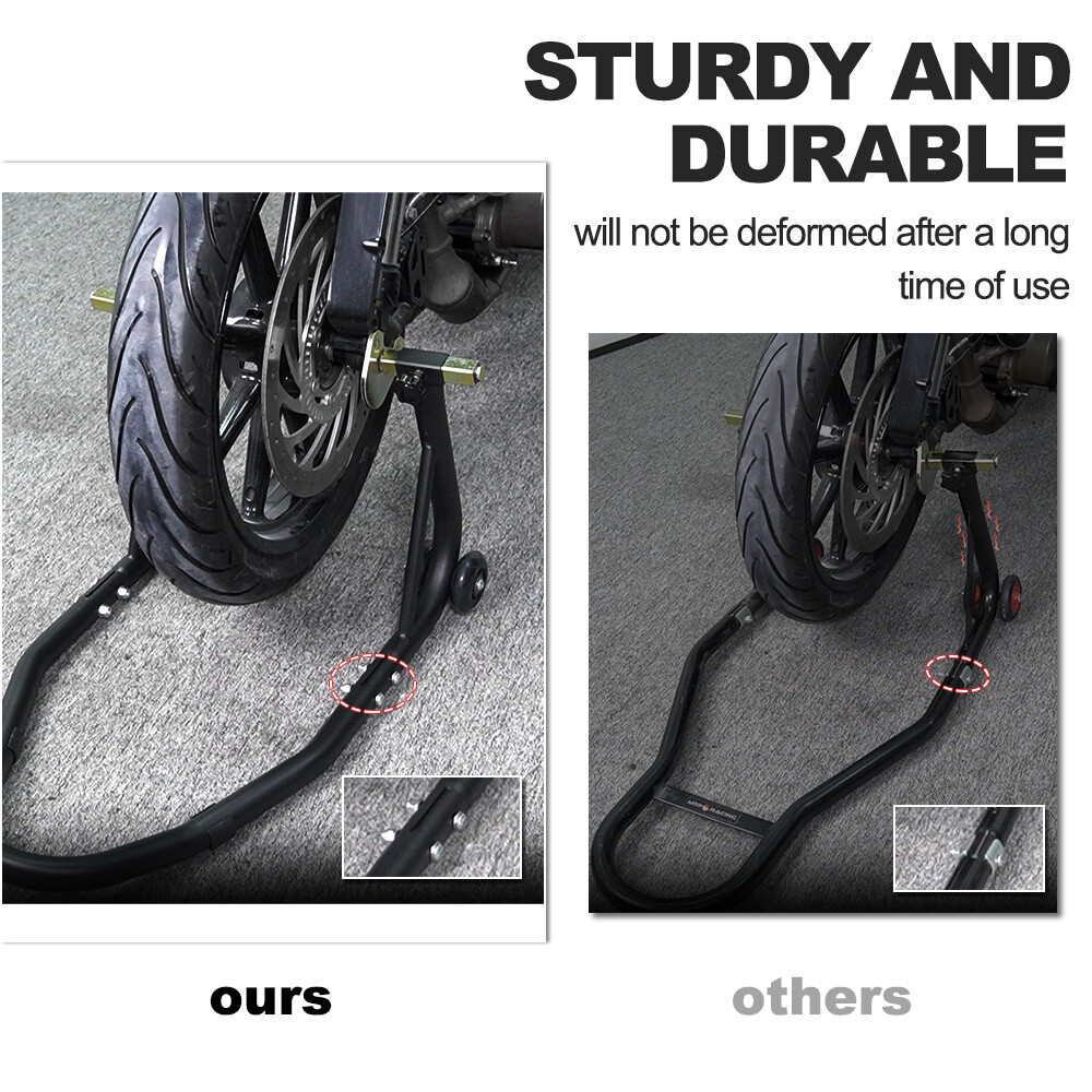 Front Wheel Raise Lift Support Stand Set Paddock Swingarm Fit For Universal