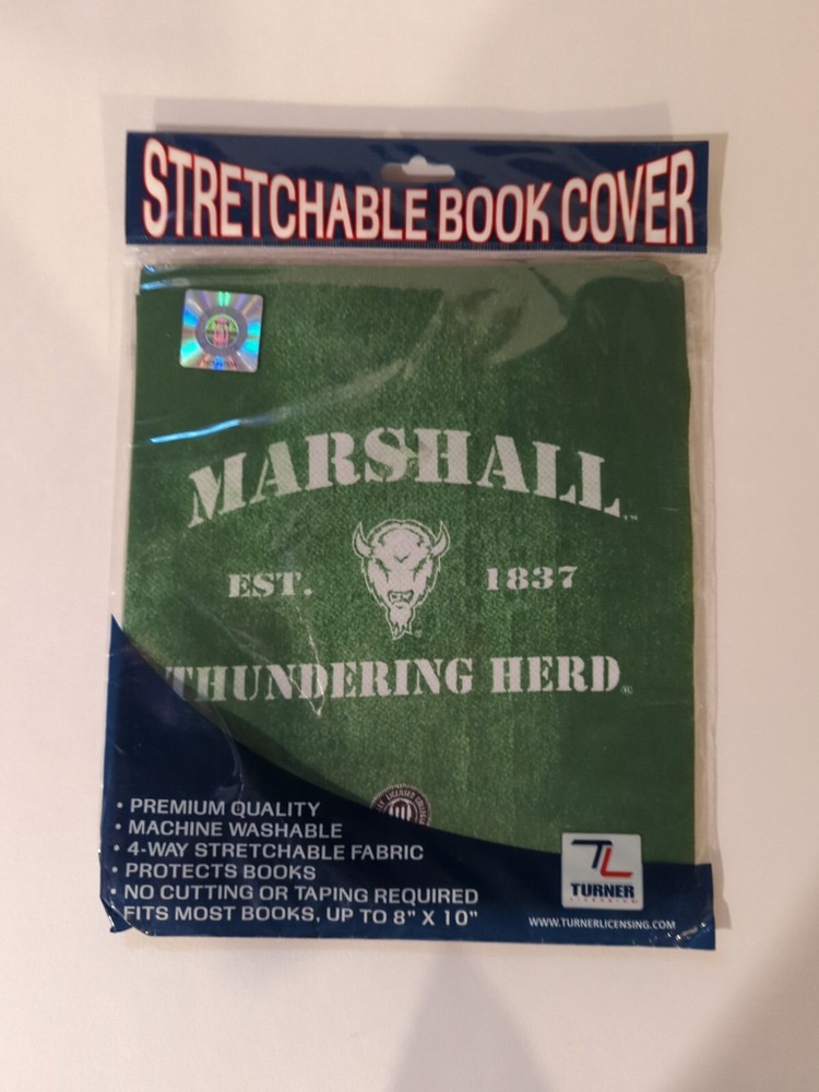 *TURNER LICENSING* Stretchable Book Cover Marshall Thundering Herd **SEALED**