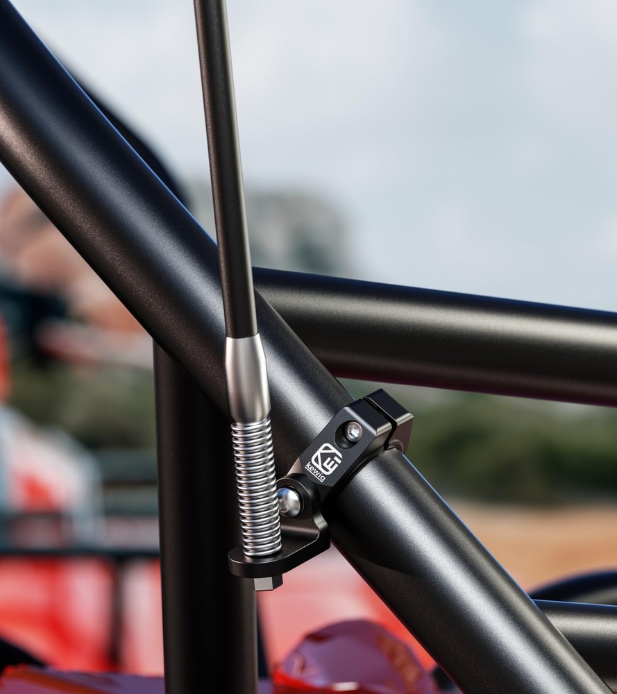 VAZESWIN UTV Whip Light Mount, Solid Aluminium Alloy Flag Black
