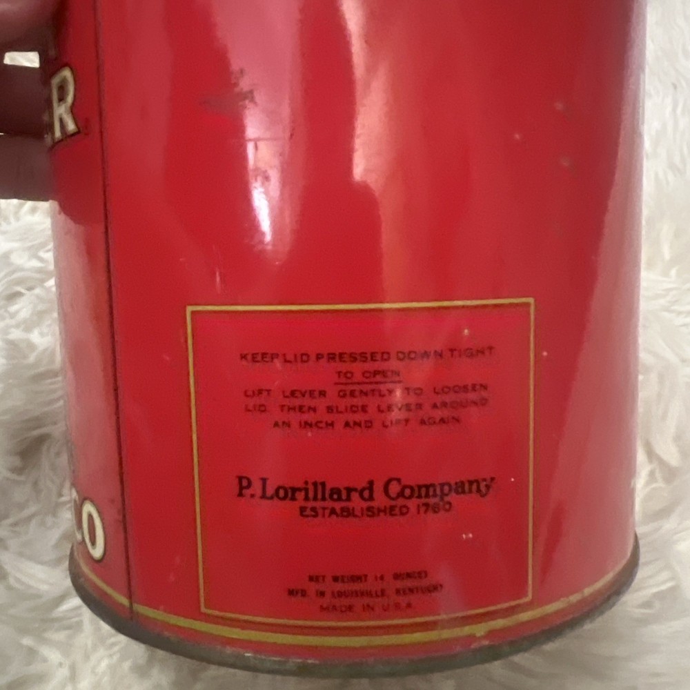 Union Leader Vintage Red Tin