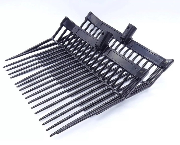 1 Poly Manure Fork Head , USA-Made, Replacement  Scoop for Stable Cleaning