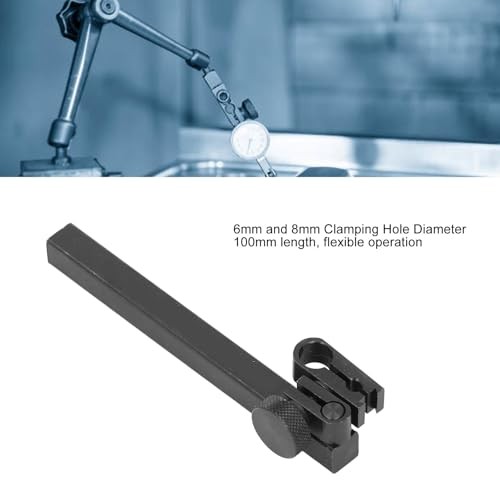 Aluminum Dial Test Indicator Holder Bar with Clamp - Rectangular Dial Gauges