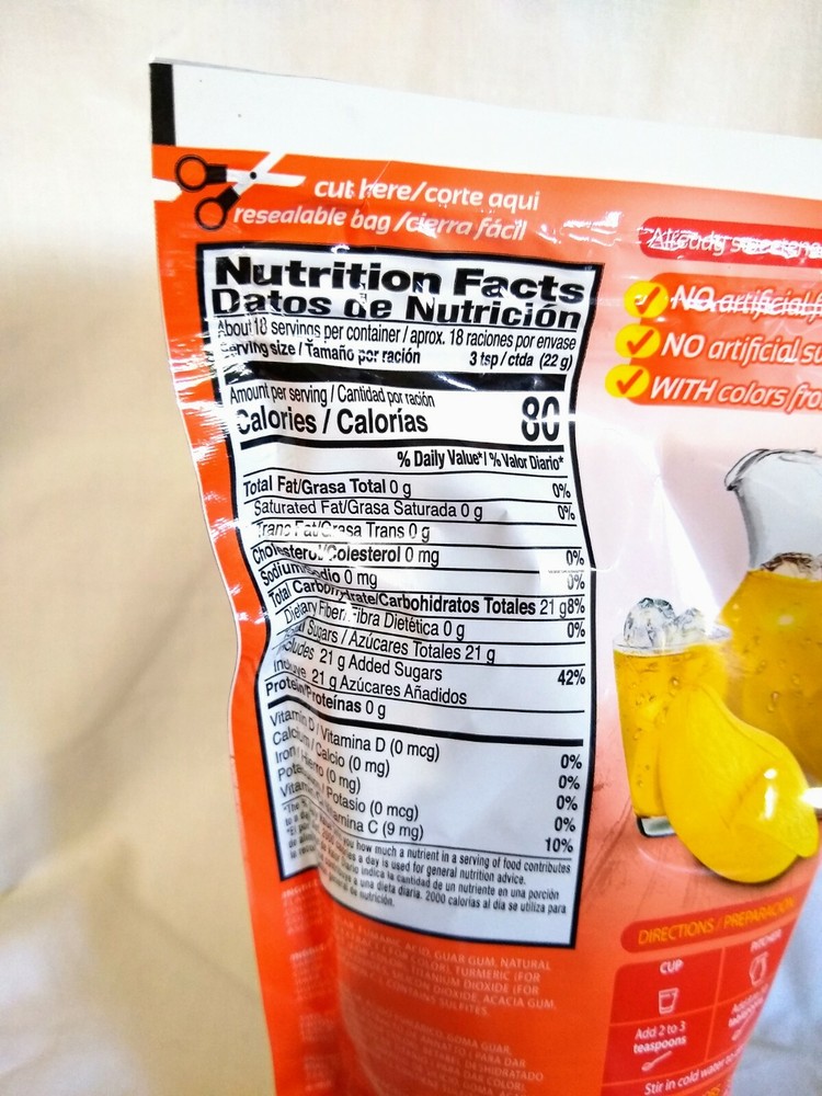 Klass Mango Powdered Drink Mix 14.1 Oz Package