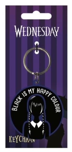 WEDNESDAY (HAPPY COLOUR) RUBBER KEYCHAIN