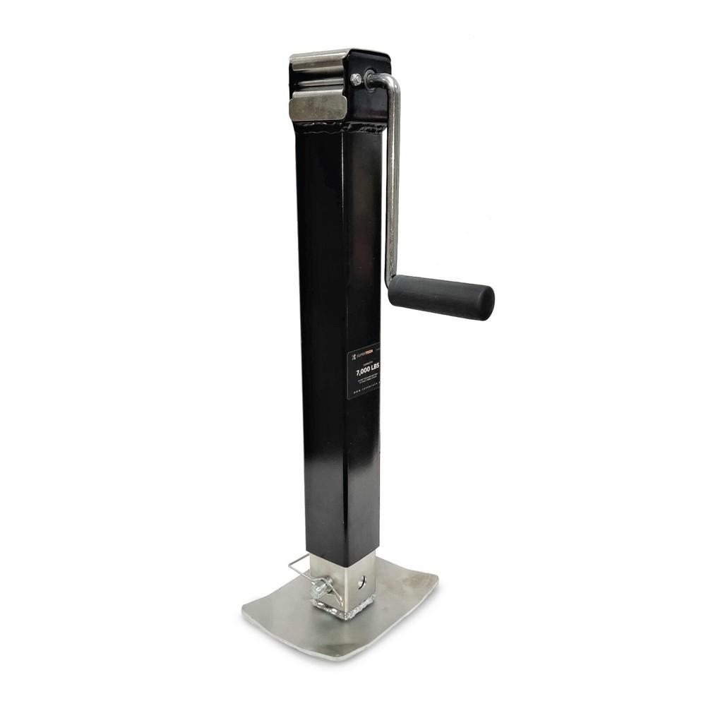 Trailer Valet Weld-On Jack 7,000 lbs, Side Crank, Drop Leg, Square STJW0020