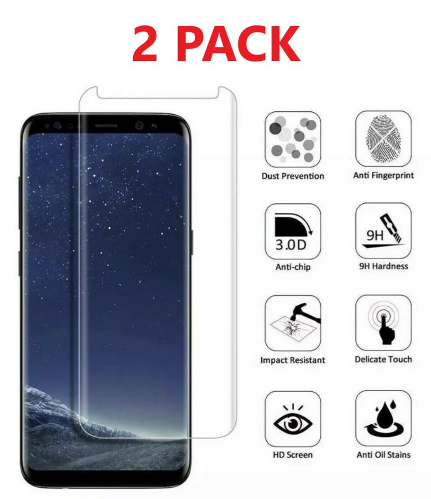 2X Samsung Galaxy Note 8 & Note 9 Case Friendly Tempered Glass Screen Protector