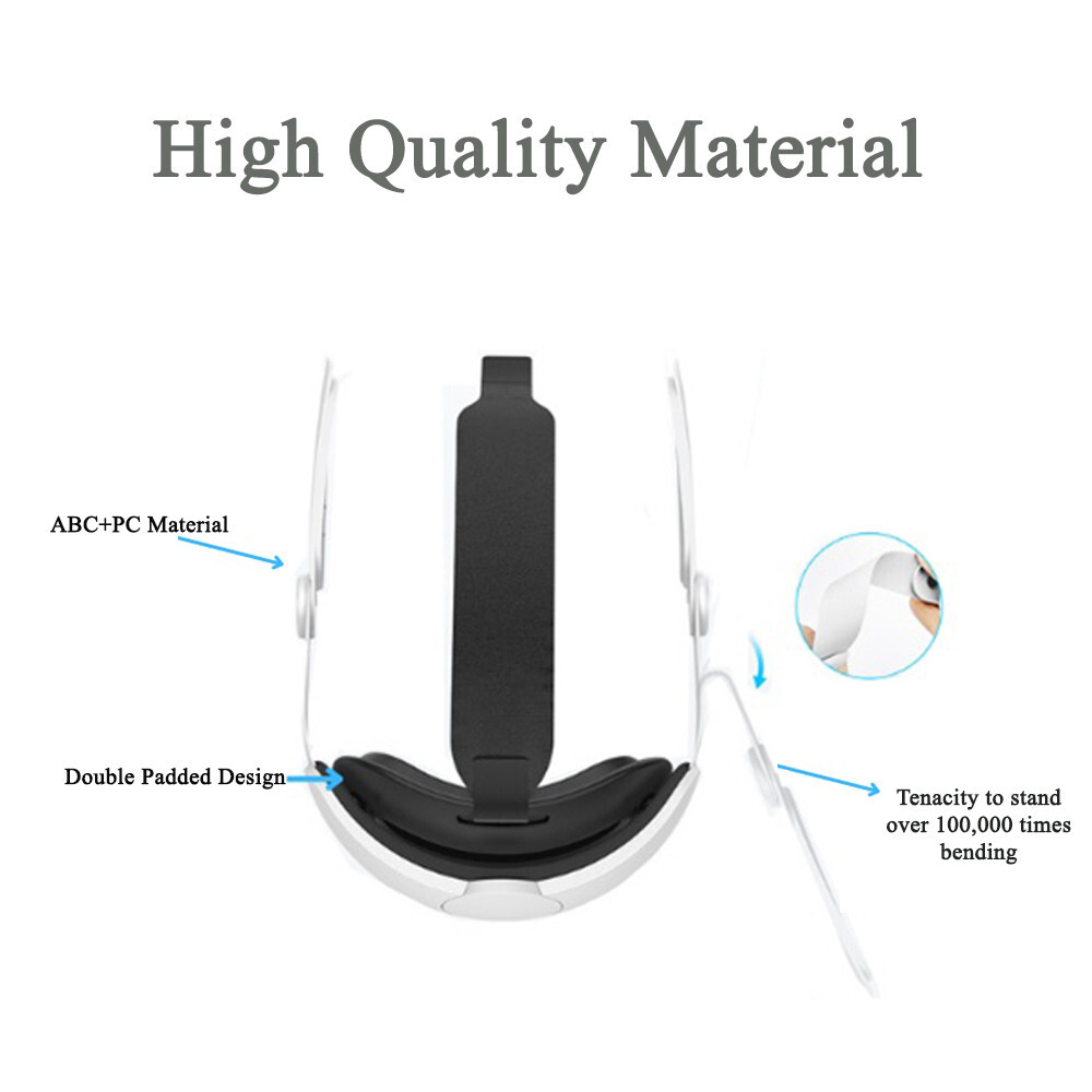 VR Head Strap for Meta/Oculus Quest 3 Adjustable and Comfortable, Reduces Stress