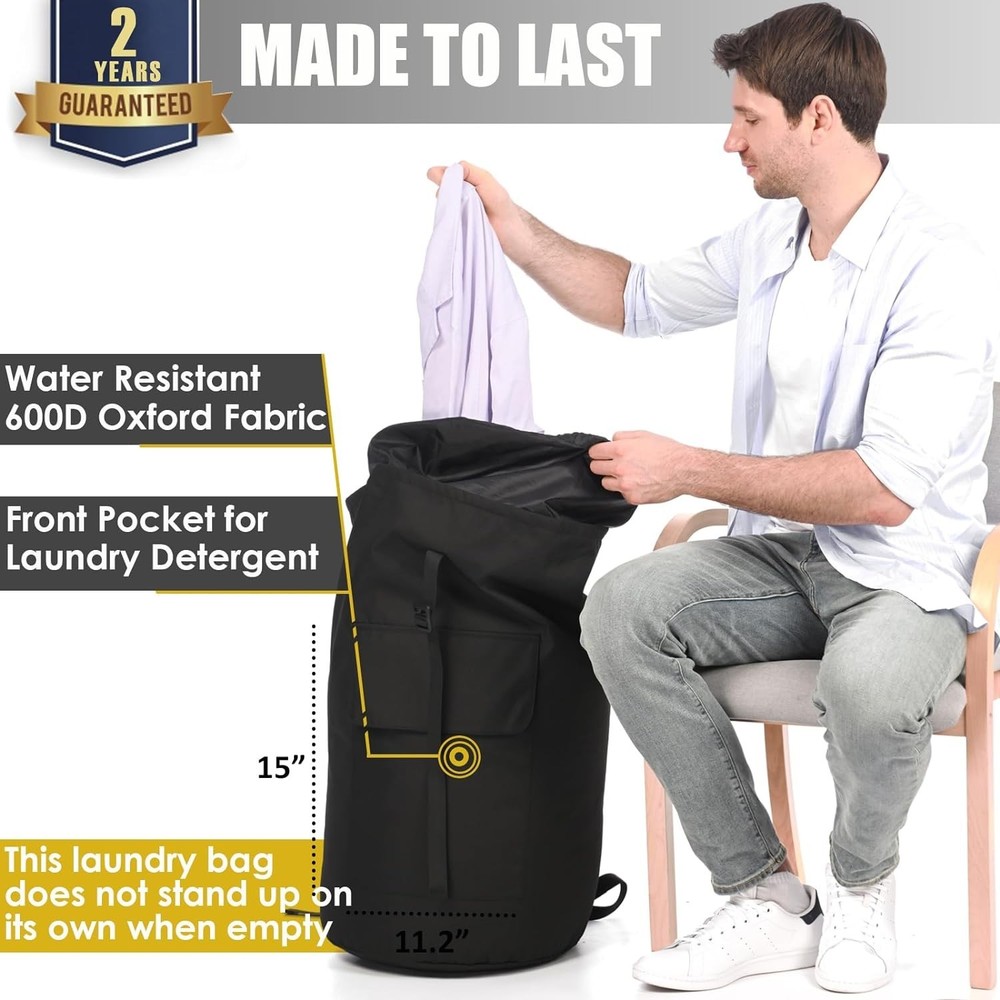 Extra Large 115L Laundry Backpack - Heavy Duty, Portable & Stylish Solution