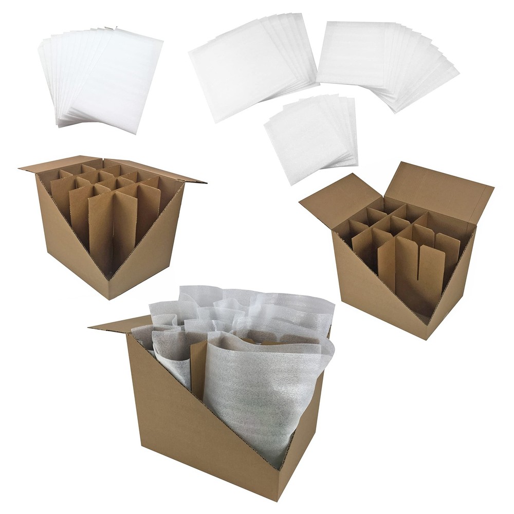UBOXES Kitchen Moving Box Kit # 1 Boxes & Small Kit, Brown