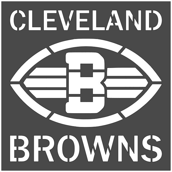 12"x12" Clear Plastic Stencil - Browns (SC837)