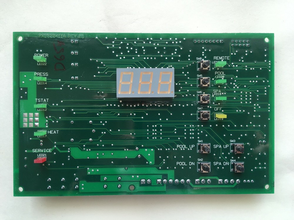 PENTAIR 472100 Digital Display Temperature Controller Circuit Board used #D65*