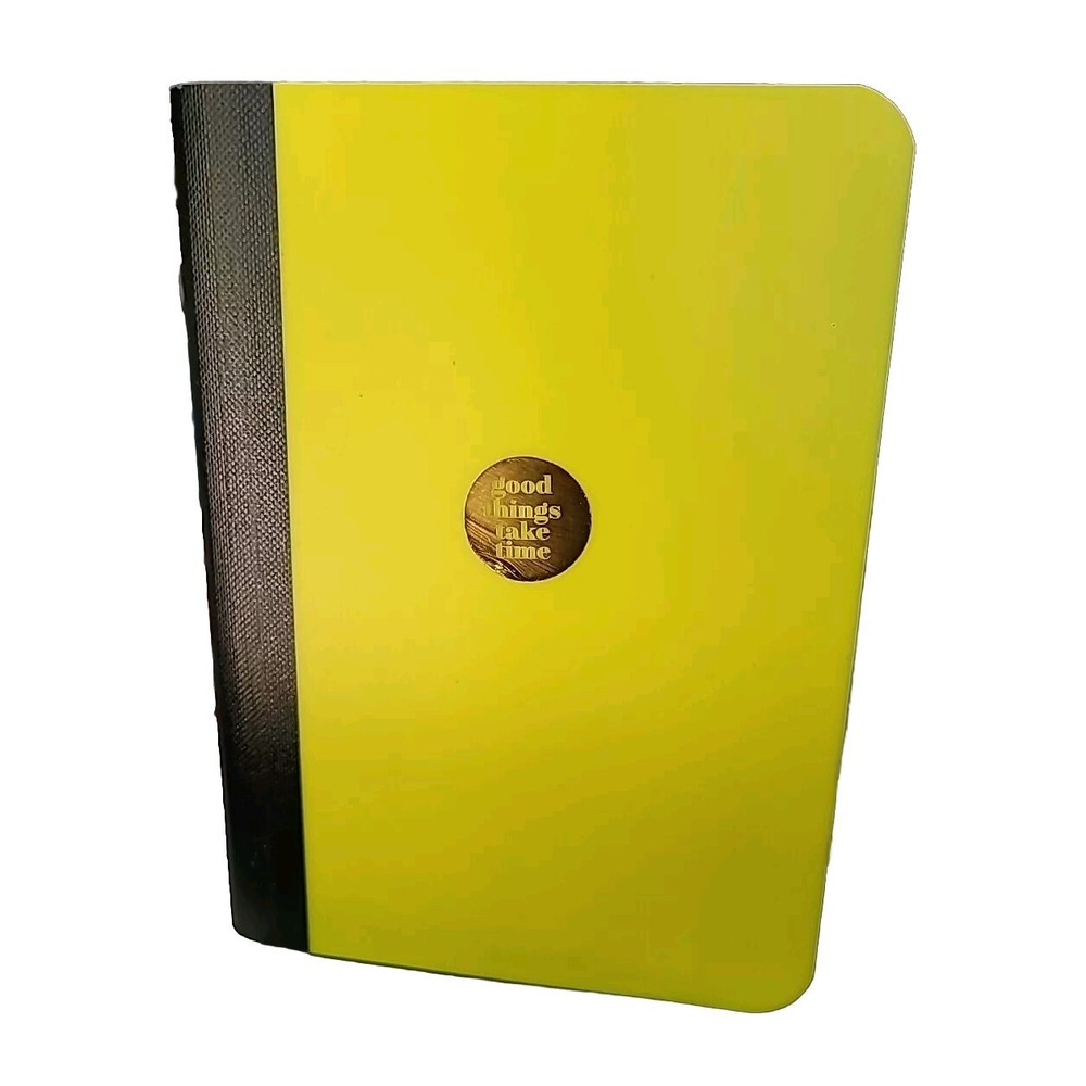 5" × 7" College Ruled Writing Journal Mini Notebook Neon Yellow