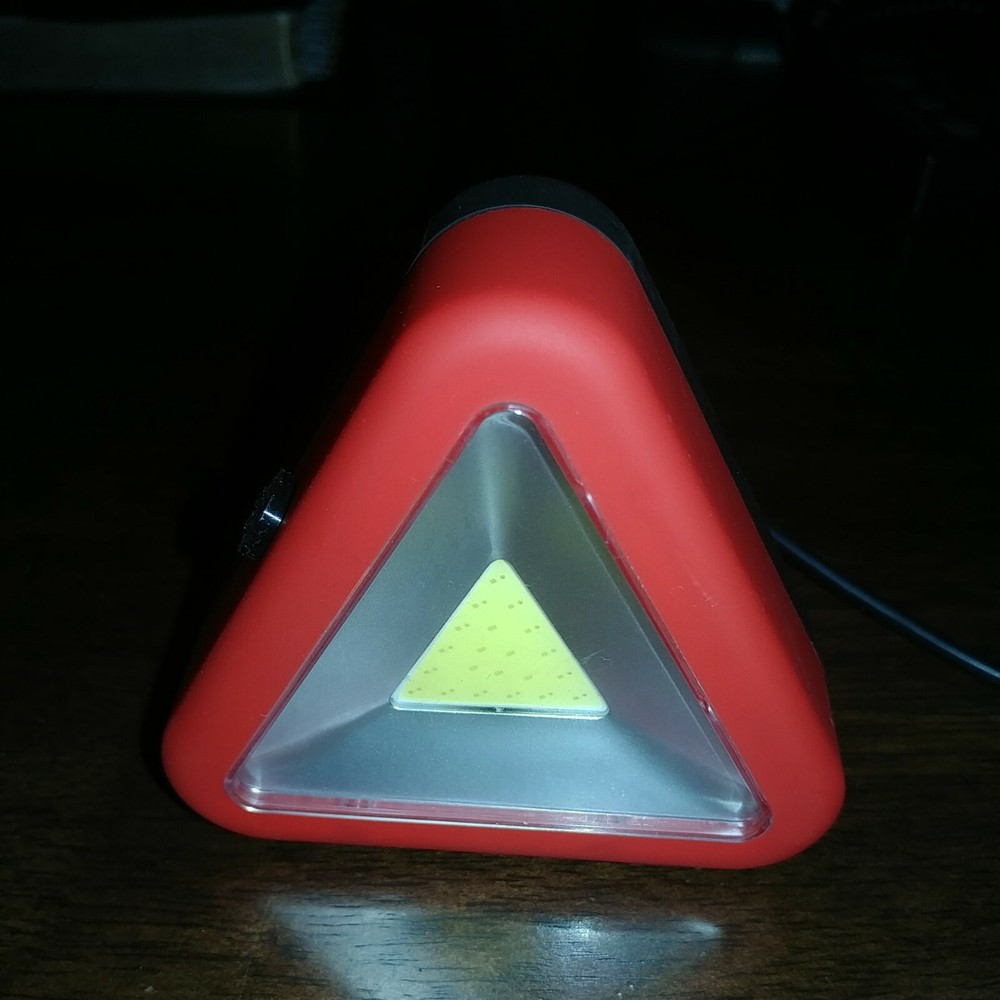 Multifunction Triangle Light Emergency Flash Warning COB LED Work Lamp Portable