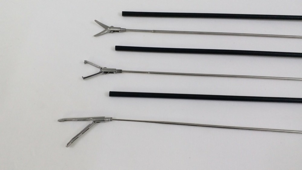 3pc Laparoscopic Grasping Forceps 5mmx330mm Endoscopy Surgical Instruments