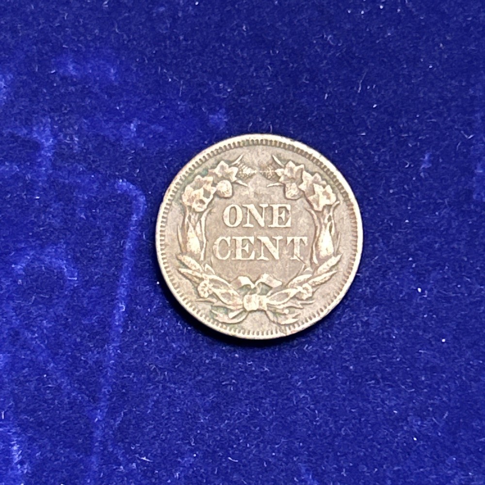 1857 FLYING EAGLE CENT XF MM