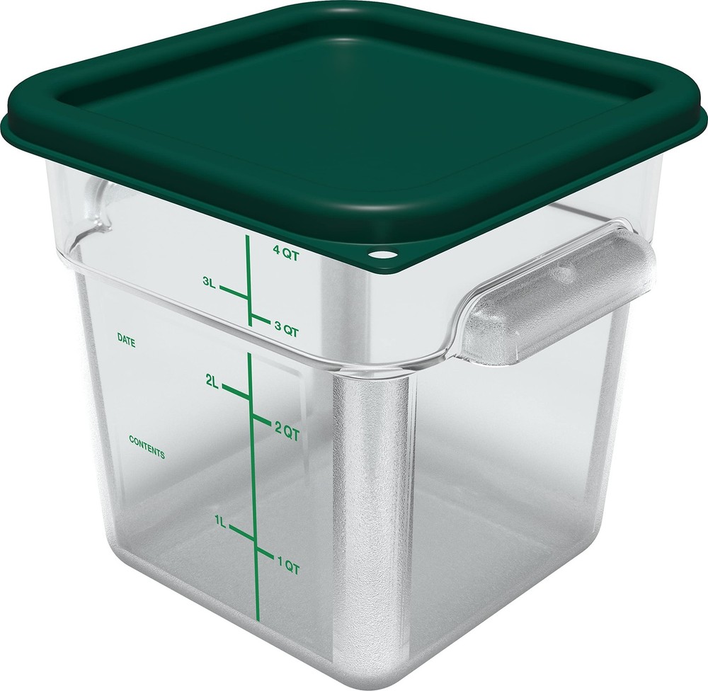 Squares Square Food Storage Container with Stackable Design for Catering, Buf...