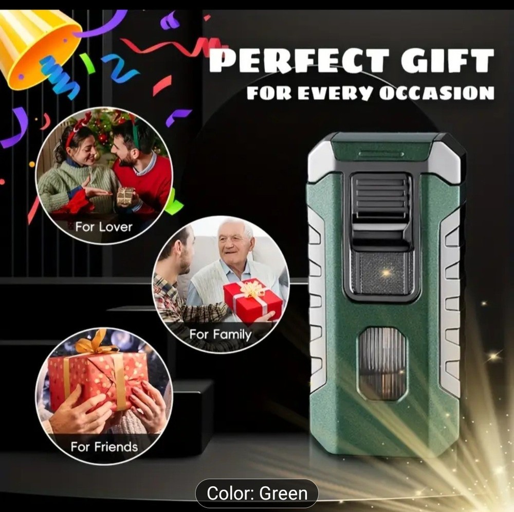 Cigar Torch Lighter 3 Flame