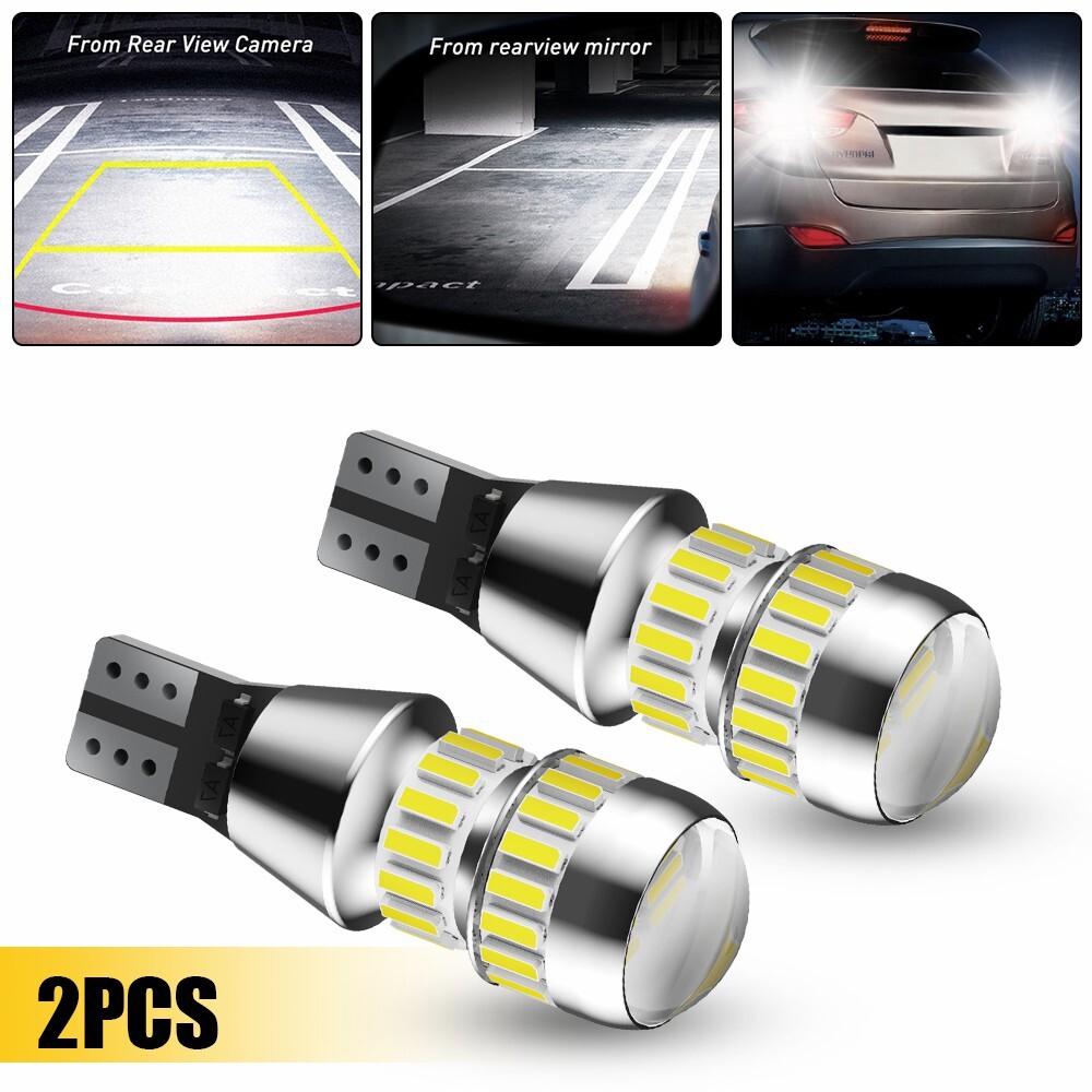 LED Reverse Backup Lights Bulbs White 912 921 for Chevy Silverado 1500 2014-2022