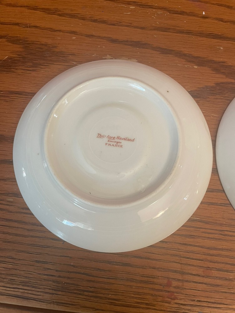 2 limoges saucer plates