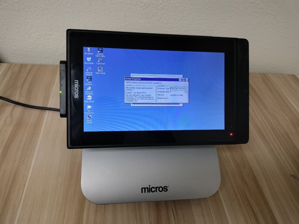 Oracle Micros mTablet/mStation 400374-020 POS Terminal