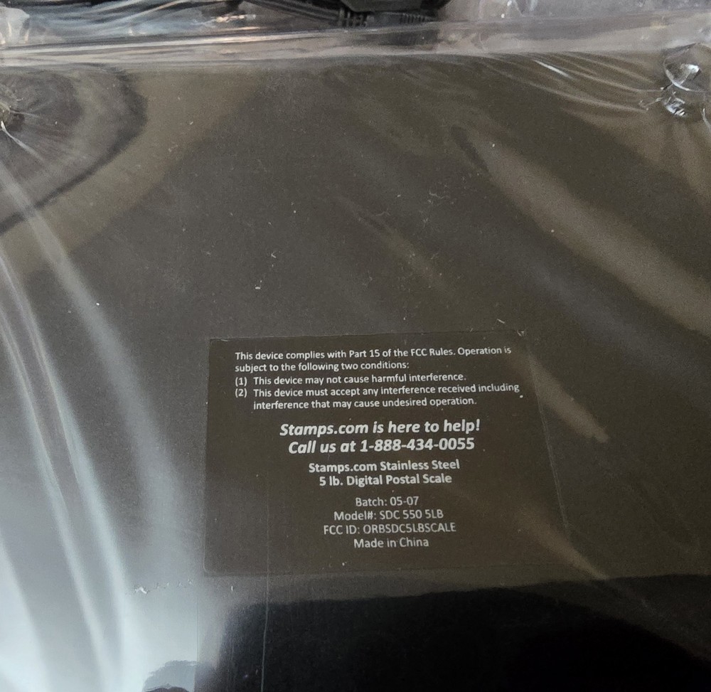Digital Postal Scales-Five Pound -Stainless Steel-Computer link- UNUSED
