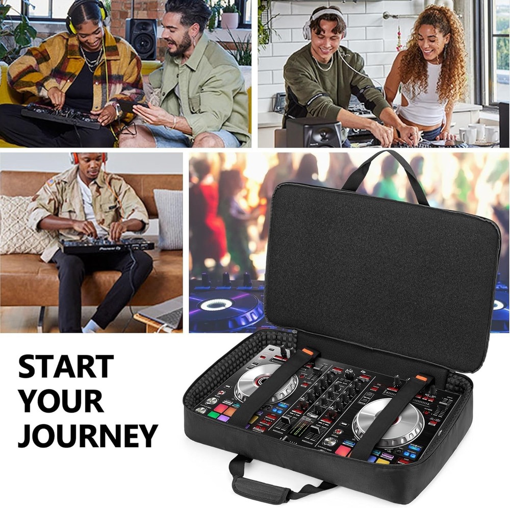 Portable DJ Controller Case for Hercules Inpulse 500, Black