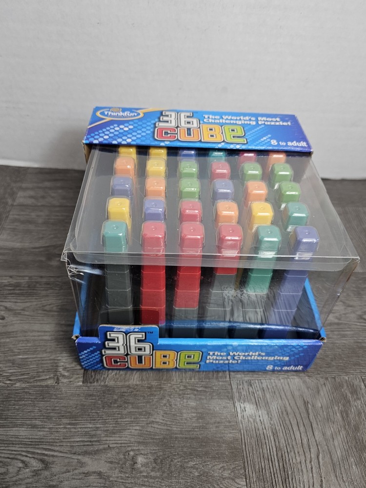36 Cube World’s Most Challenging Puzzle 100% Complete - ThinkFun 2008 Cube Game