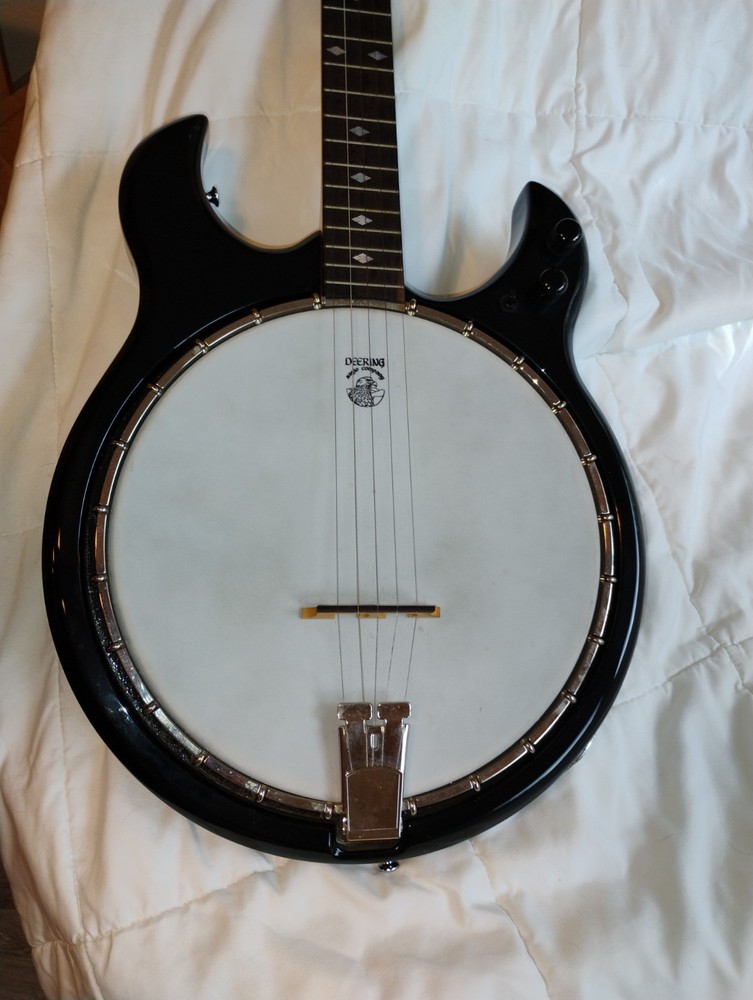 Deering Crossfire Banjo 5 String Electric Excellent In Original Case 5-String
