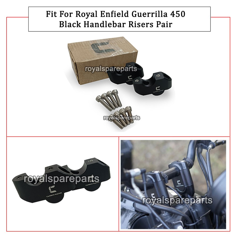 For Royal Enfield Guerrilla 450 "Premium Pull-Back (Offset) Handlebar Risers"