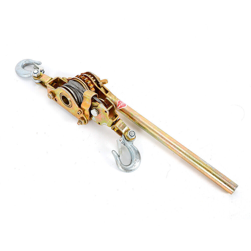 Heavy Duty Hand Puller 2TON Winch Pull Hoist Come Along Cable Lever Tool 4400LB