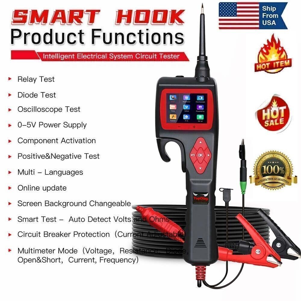 TOPDIAG P200 SMART HOOK Powerful Pr-obe Circuit Electronic Tester Analyzer TOOL