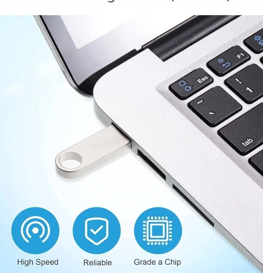 10 - 128GB USB Flash Drive Memory Stick Pendrive Thumb Drive Silver