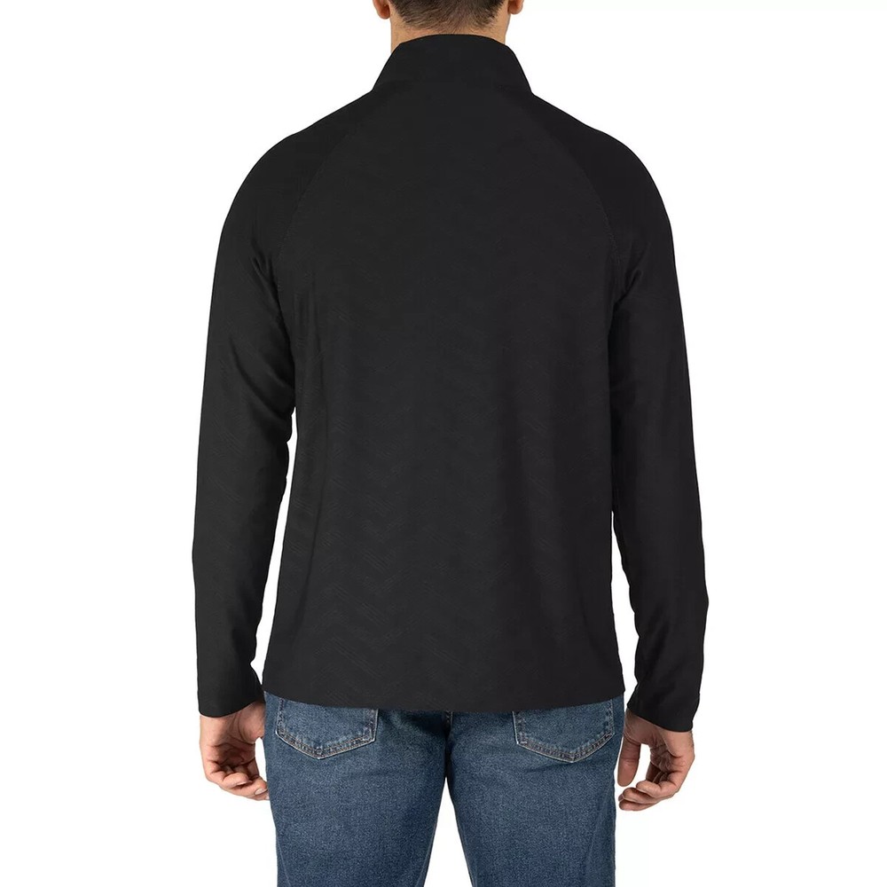 Gerry Men's Active Quarter Zip Regular Fit Top, Black, Size L