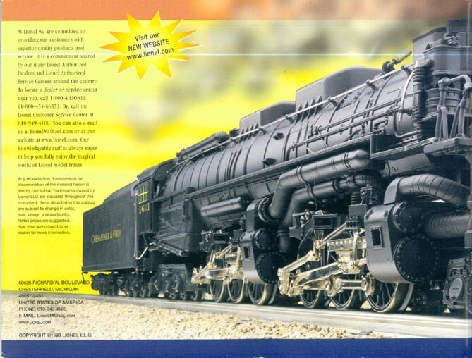 1999 Lionel Classic Trains Catalog Volume 2