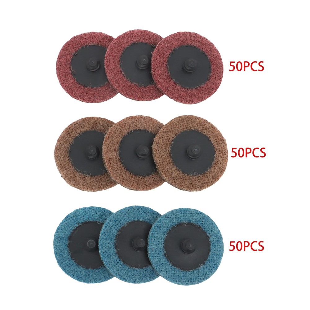 150Pcs 2 Inch Surface Conditioning Sanding Discs Quick Change Fine Medium Coarse