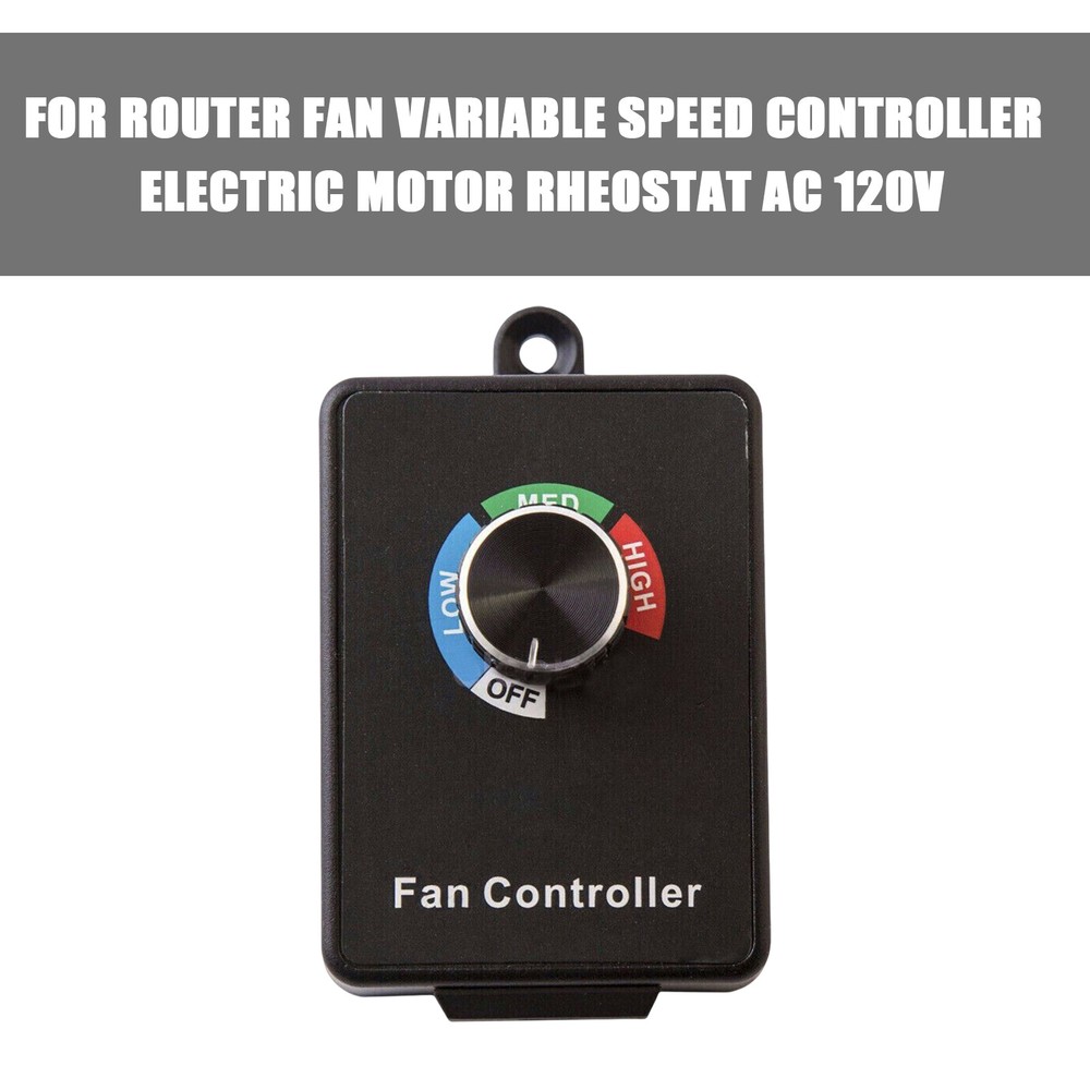 For Router Fan Variable Speed Controller Electric Motor Rheostat AC 120V