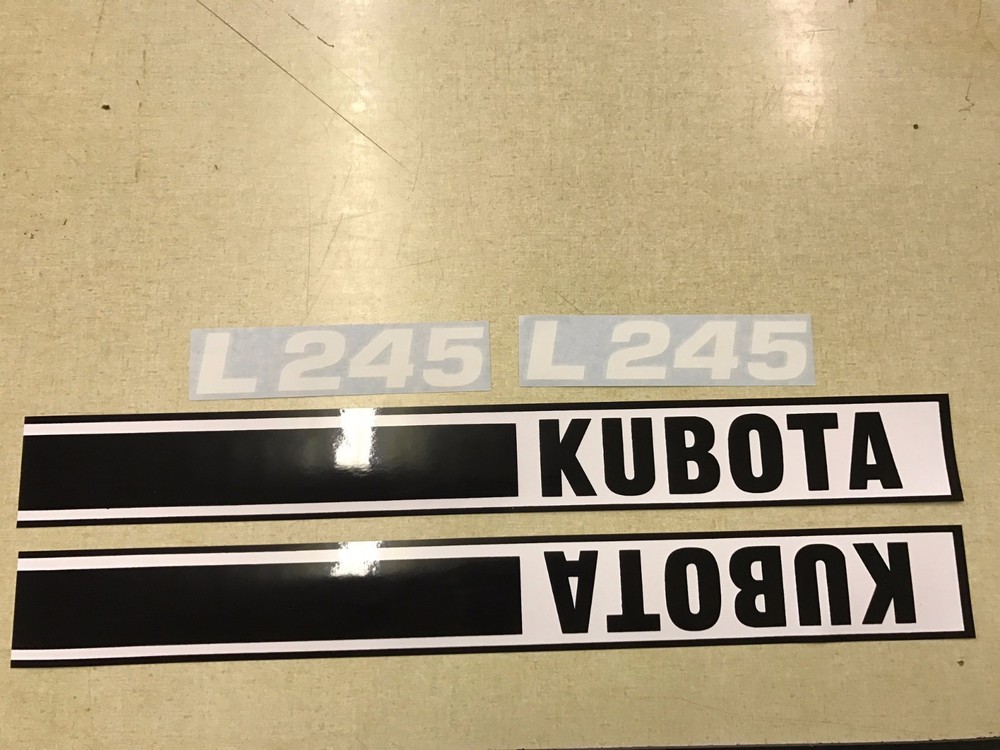 Kubota L245 Hood Decals