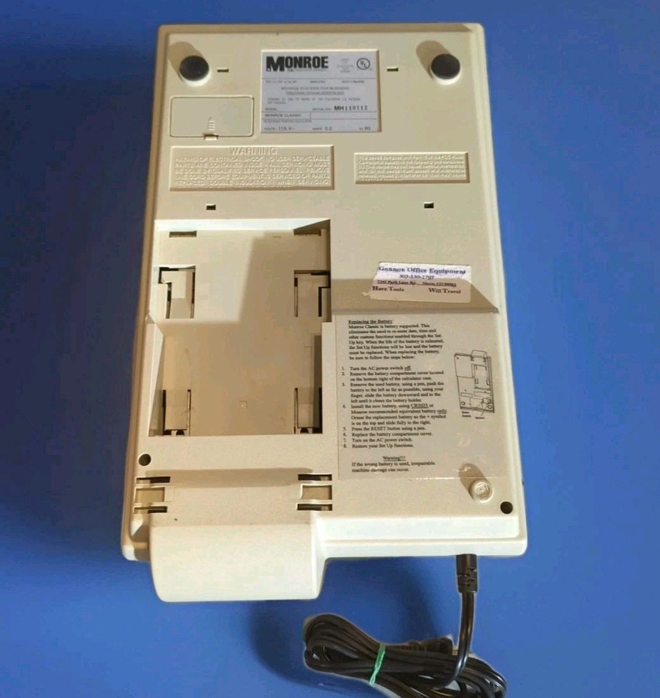 Monroe Classic Adding Machine