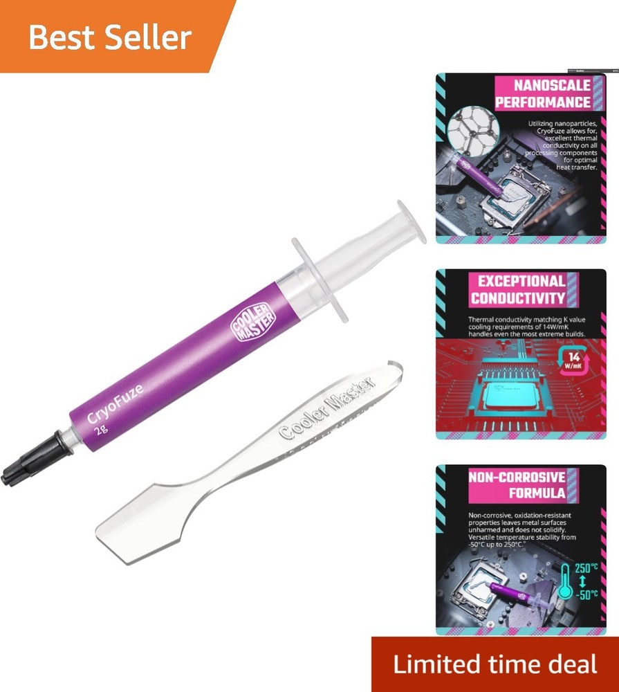 Nanoparticle Thermal Paste by CryoFuze - 2 Grams for Efficient Cooling Solutions