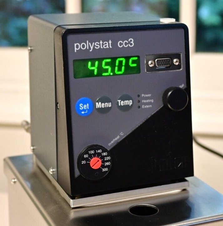 Huber Polystat cc3 Mini Benchtop Circulating Heating Water Bath Model CC S3