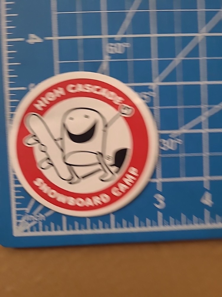 HIGH CASCADE SNOWBOARD CAMP STICKER -authentic