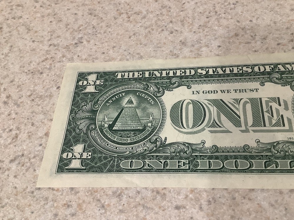 1974 $1 FRN Misalignment Third Printing Shift Error Note