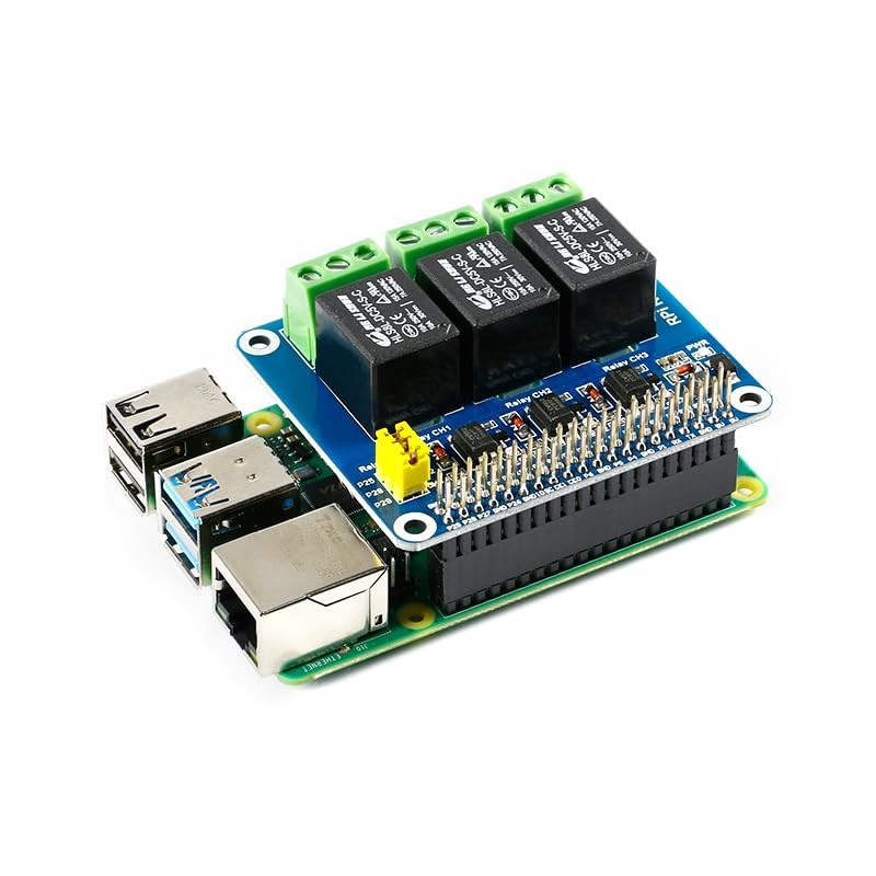 Raspberry Pi Relay Module HAT Expansion Board 3 Channel Smart Home 4B 3B
