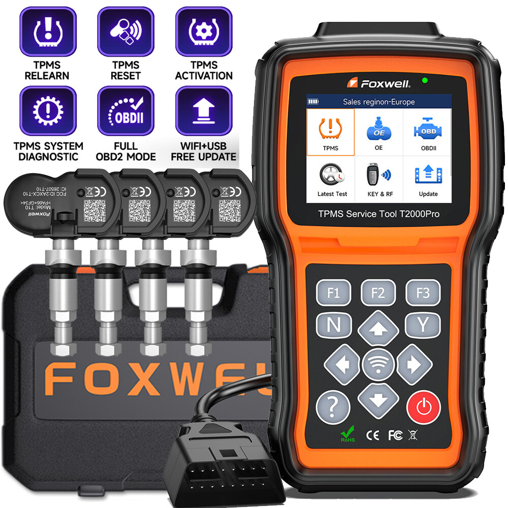 FOXWELL TPMS T2000 PRO TPMS Relearn TPMS Sensors Activate Reset Programming Tool