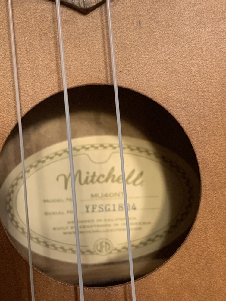 Mitchell Ukulele Model MU40NT Pre Owned String Broken Please see The Photos