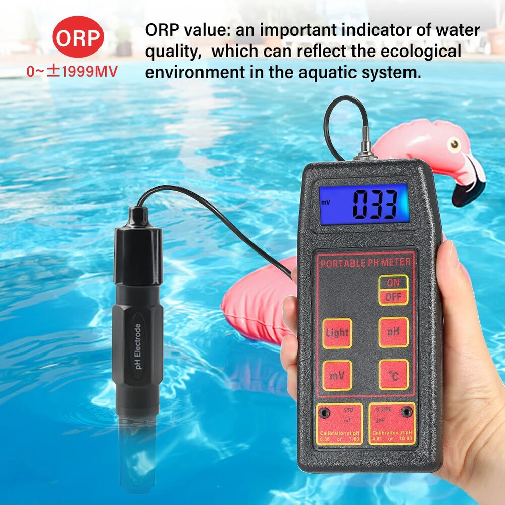 High Accuracy PH ORP Temp Meter Portable MV Tester Sensor