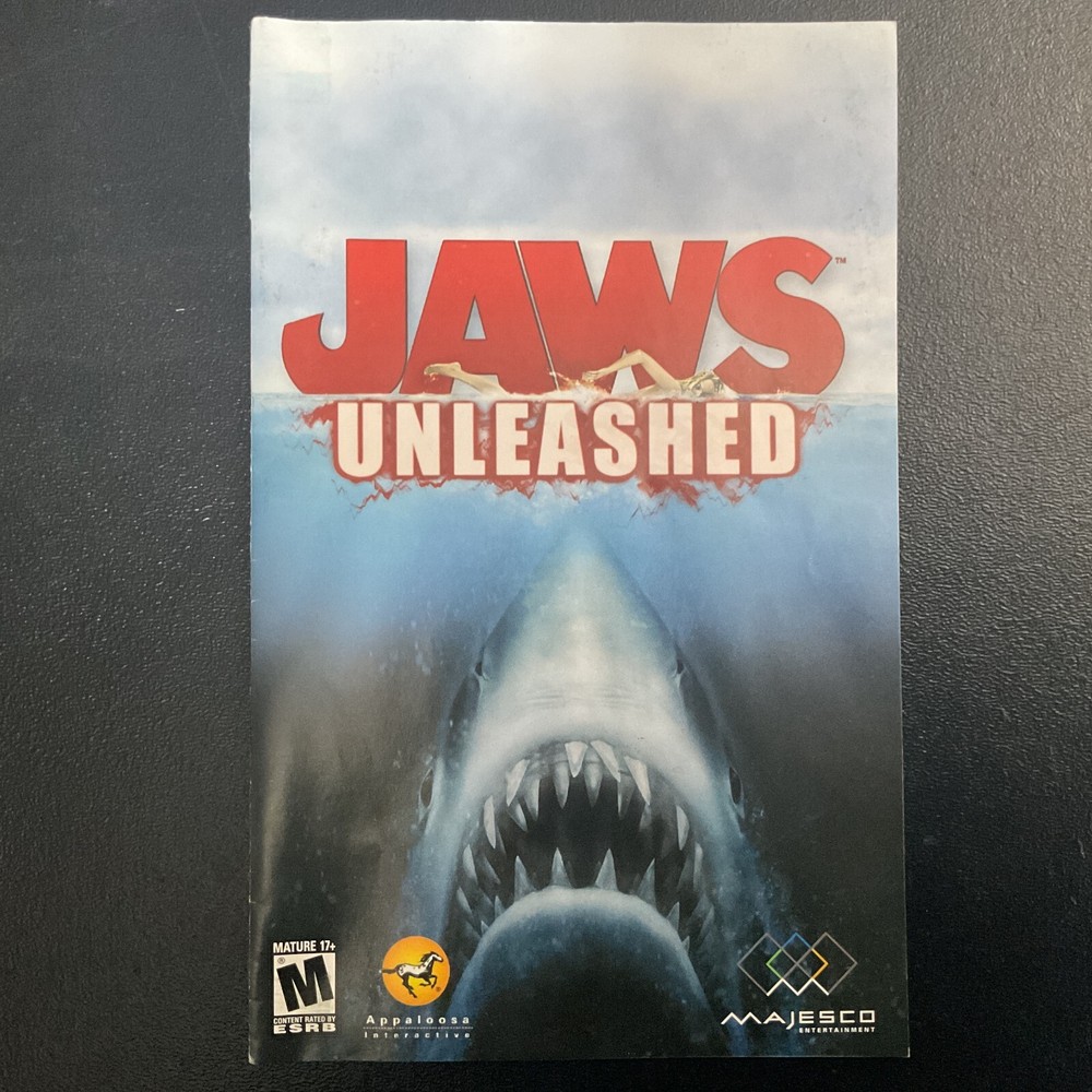 JAWS Unleashed PS2 PlayStation 2 Instruction Manual Only