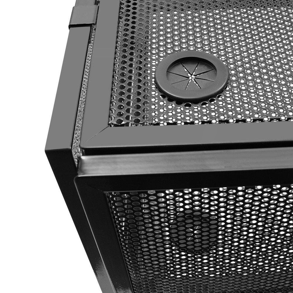 Foldable DJ Booth Stand DJ Booth Facade Table DJ Controller Stand with Casters