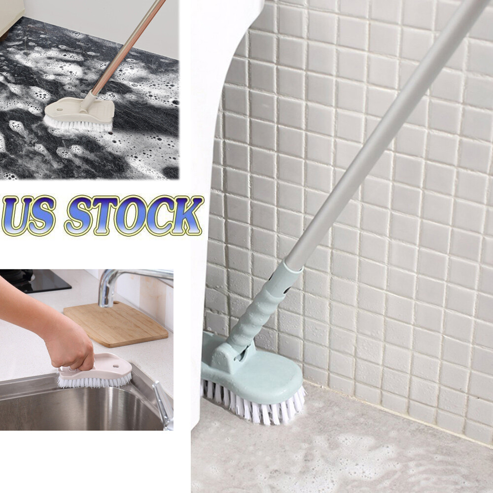Scalable Rotatable Long Extendable Handle Bathroom Brush Scrubber Cleaning Tool